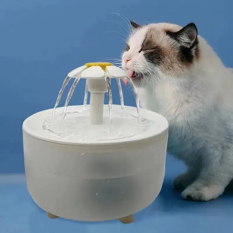 1200mL Auto Filter Pet Water Fountain Electric Mute Cat Drinker green Opaque usb 5 V