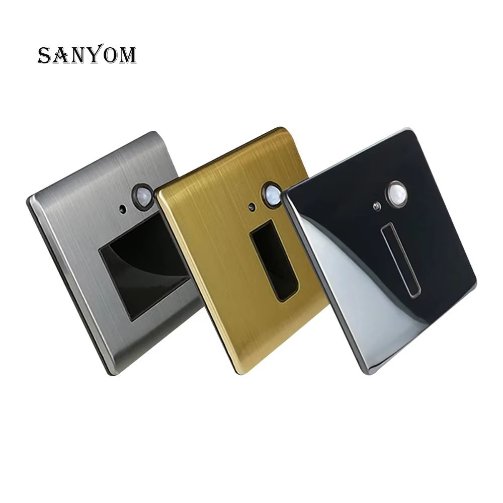 Smart Motion Sensor Recessed Wall Lamp For Indoor Step & Stair Night Lighting gold Slot Sensor warm White (2700 3500k)
