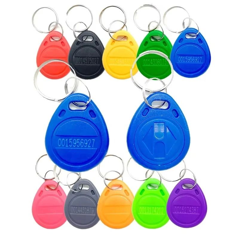 125KHz RFID Proximity ID Keyfobs TK4100 Access Control Tokens For Attendance And Parking Systems 10 Pcs Grey