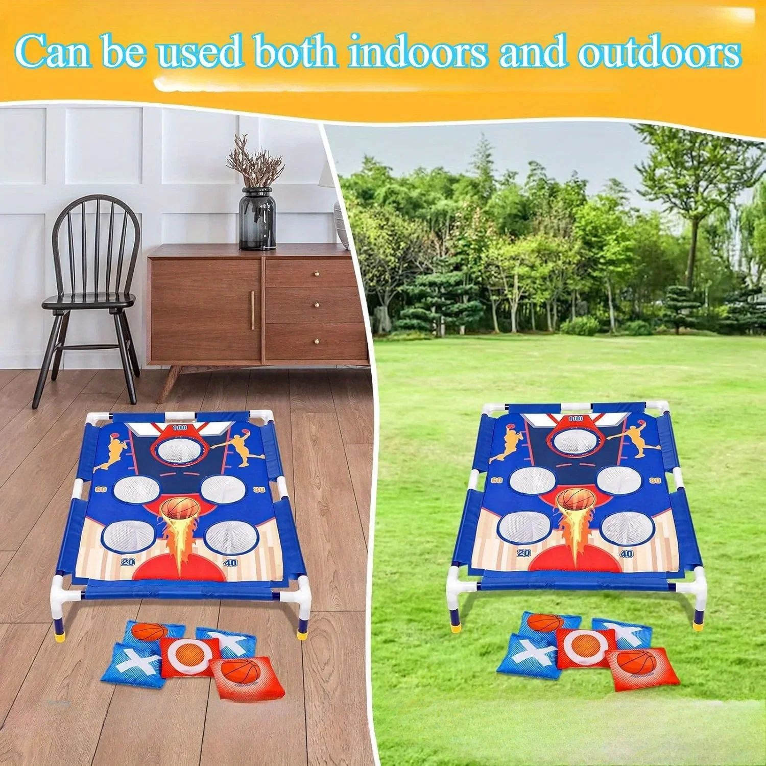Portable Sandbag Throwing Game Set Outdoor Bean Bag Toss Game For Kids And Adults Portable Sandbag Throwing Game Set Outdoor Bean Bag Toss Game For Kids And Adults