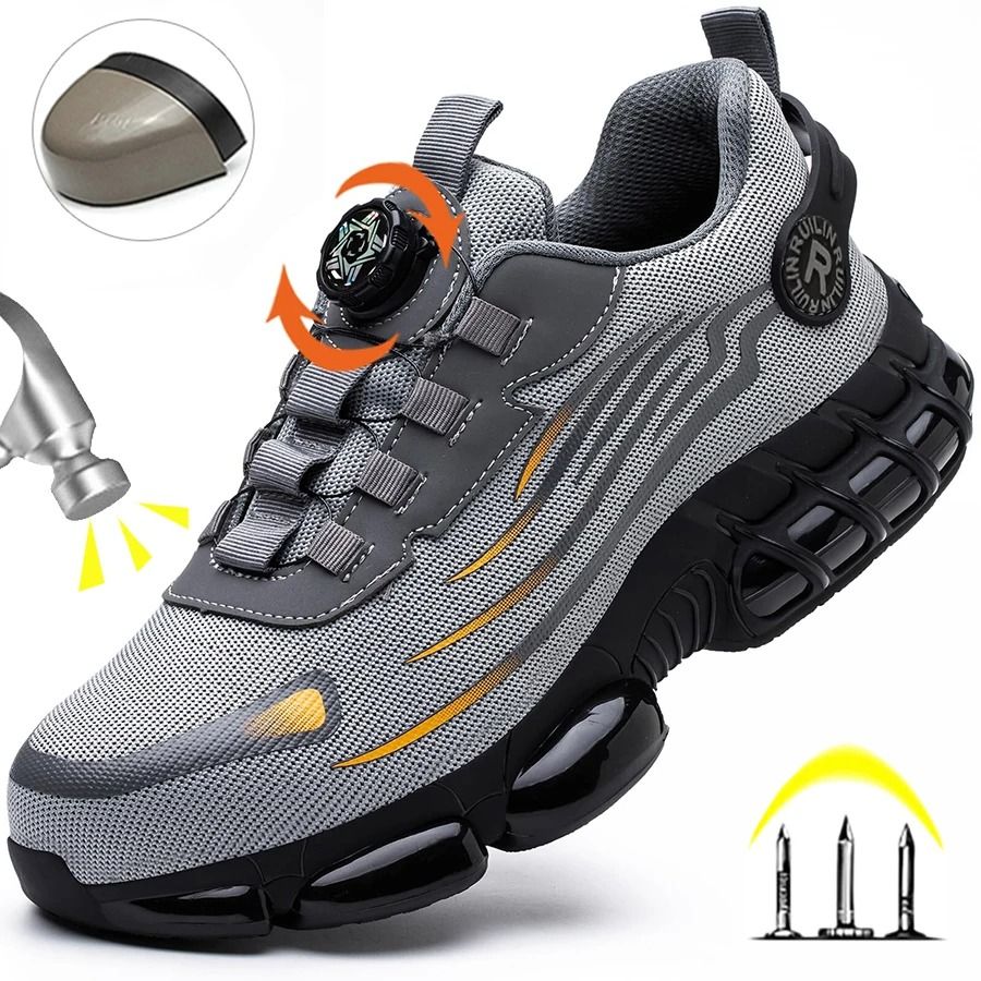 Indestructible Steel Toe Protective Safety Shoes 262 black 11.5
