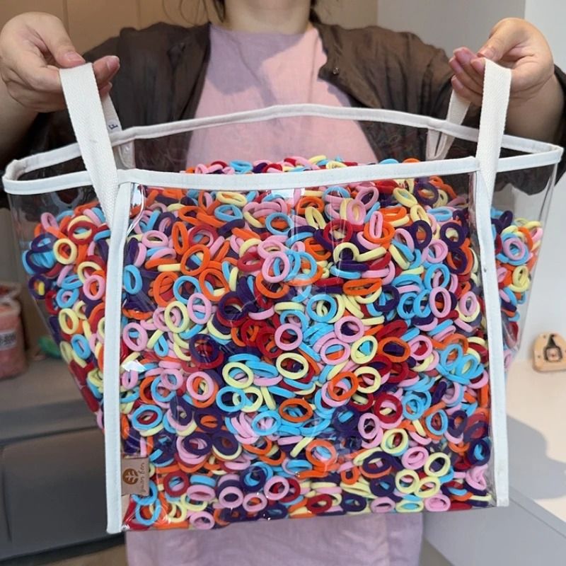 Colorful Basic Nylon Elastic Hair Ties Professional Standard Ponytail Holders 1 20 Pcs