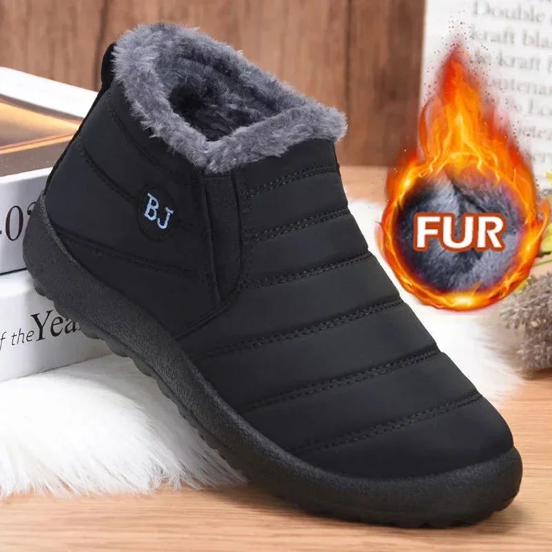 WinterShield Women Waterproof Snow Boots Plush Insulated Ankle Warm Boots wine 40 (9)