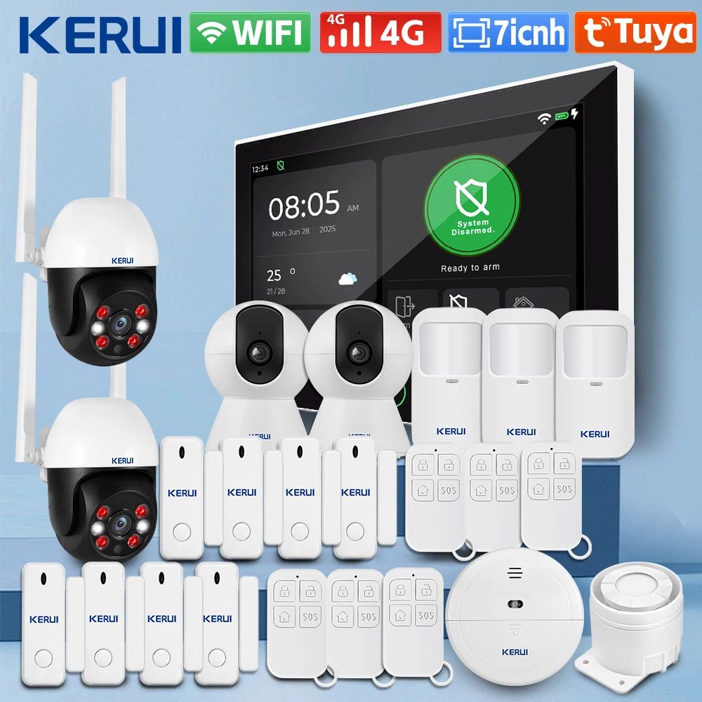 WiFi 4G Smart Home Alarm kit 5 eu Plug