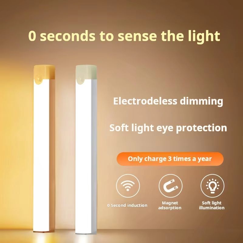 Wireless Rechargeable LED Motion Sensor Cabinet Light For Closet, Kitchen, And Stairs 3.94in