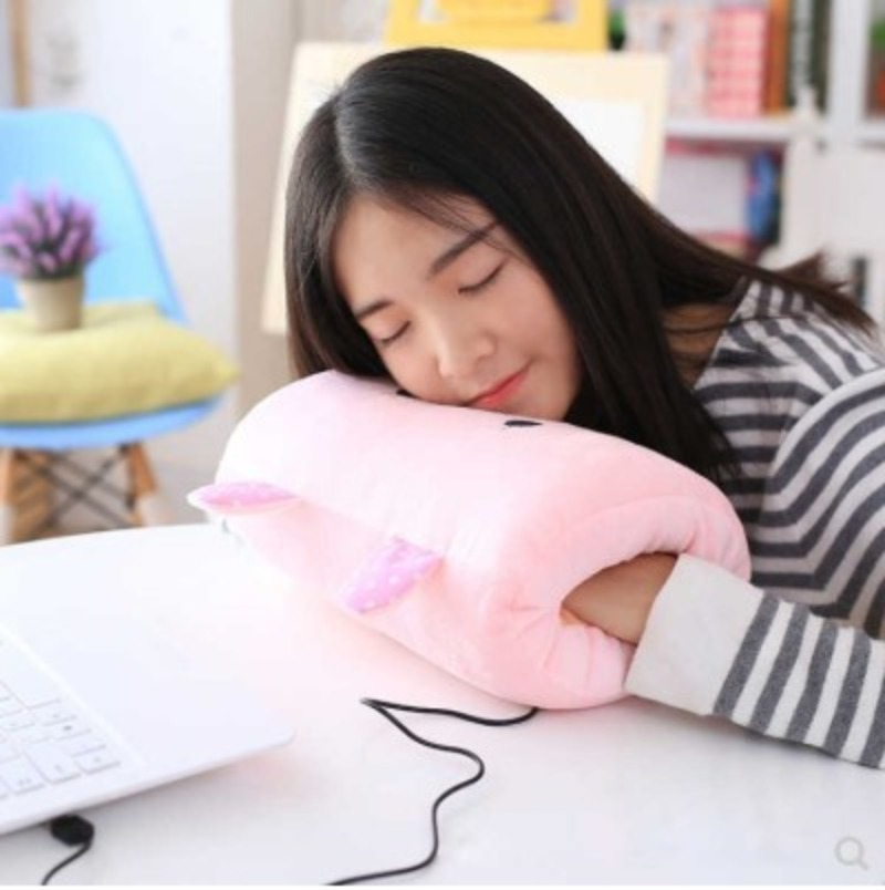 Cute Hand Warmer, Pillow Non electric Sleeping Pillows, Gift For Children frog
