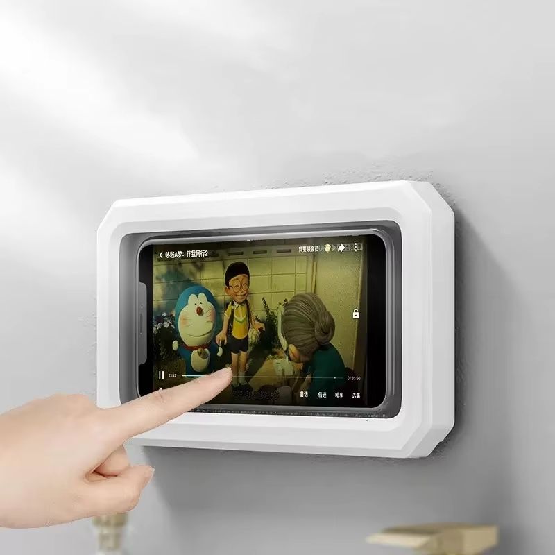 Waterproof Suction Cup Phone Holder For Shower And Bathroom (Fits Up To 6.7 Inch Phones) Waterproof Suction Cup Phone Holder For Shower And Bathroom (Fits Up To 6.7 Inch Phones)