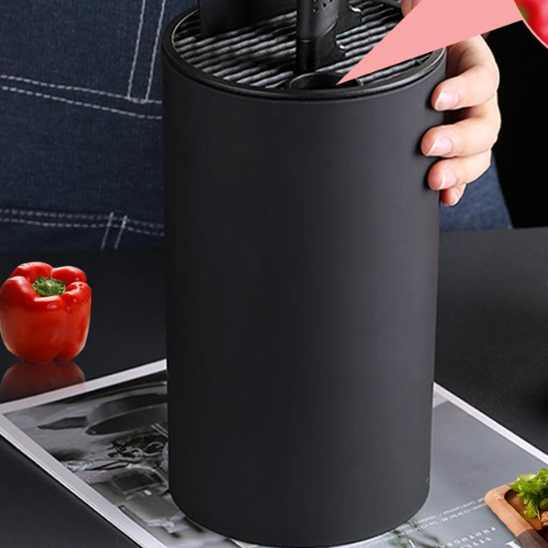 Plastic Knife Holder Bucket, Drainable Kitchen Knife Stand, Storage Organizer Plastic Knife Holder Bucket, Drainable Kitchen Knife Stand, Storage Organizer