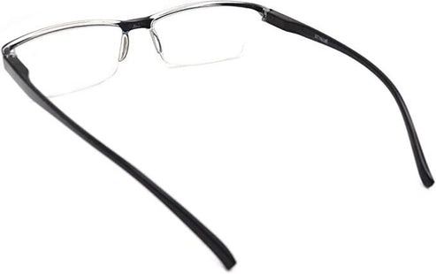 Square Frame Spring Hinge Reading Glasses, For Men And Women, Comfortable And Lightweight Unisex Readers +3.00 Strength