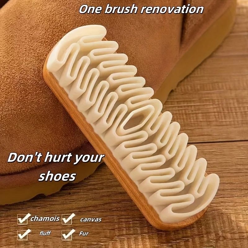 Suede & Nubuck Shoe Cleaning Brush For Sneakers & Boots Heavy Duty One Brush, Gentle Cleaner For Chamois & Canvas 1 Pc