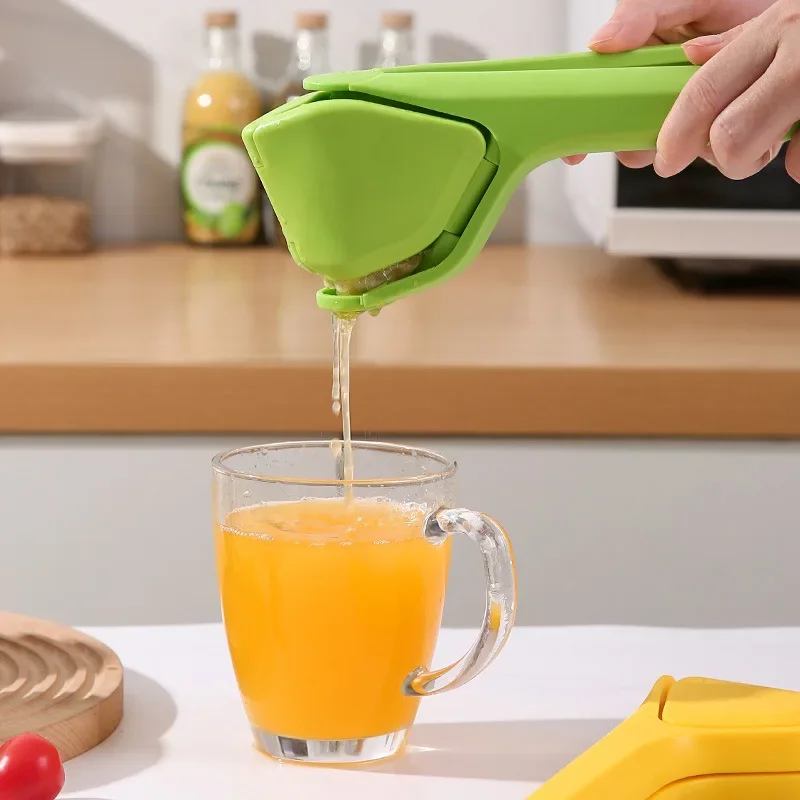 Compact Lemon Squeezer, Manual Citrus Juicer That Folds For Space Saving Storage orange