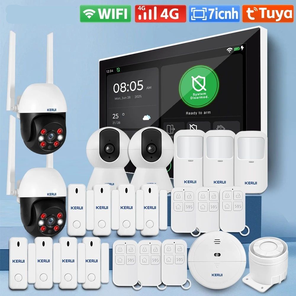 7 Inch HD Touchscreen Smart Security Hub 4G WiFi Home Command Center kit 3