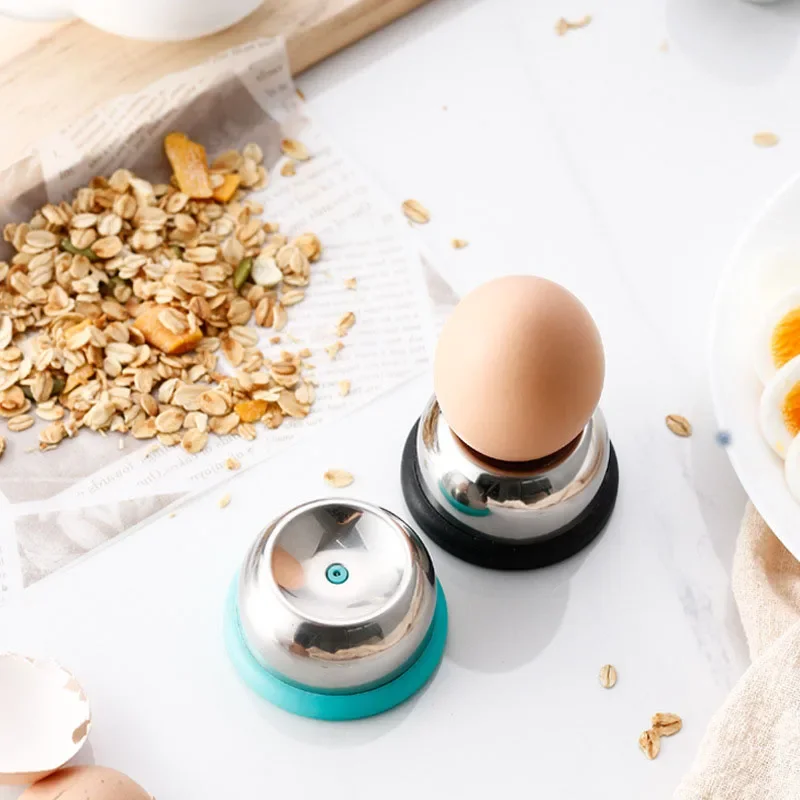 Stainless Steel Needle Egg Maker, Plastic Base Manual Boiled Egg Punching Machine, Kitchen Small Tool, Egg Pricker Whisk yellow