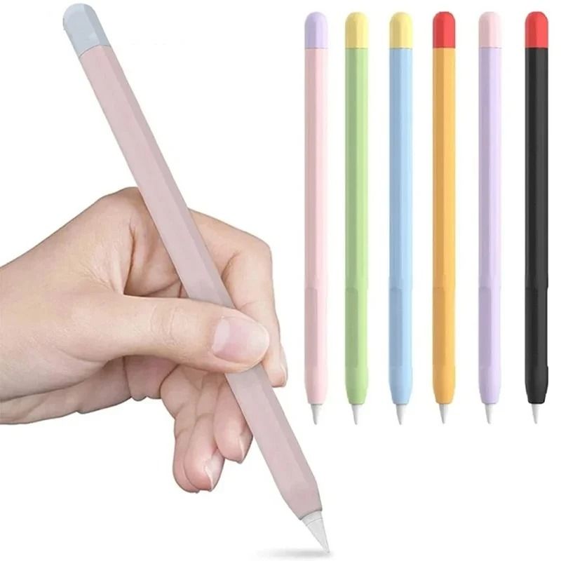 Apple Pencil 1st And 2nd Generation Silicone Protective Case Shockproof Stylus Sleeve Accessories pencil 2nd Black