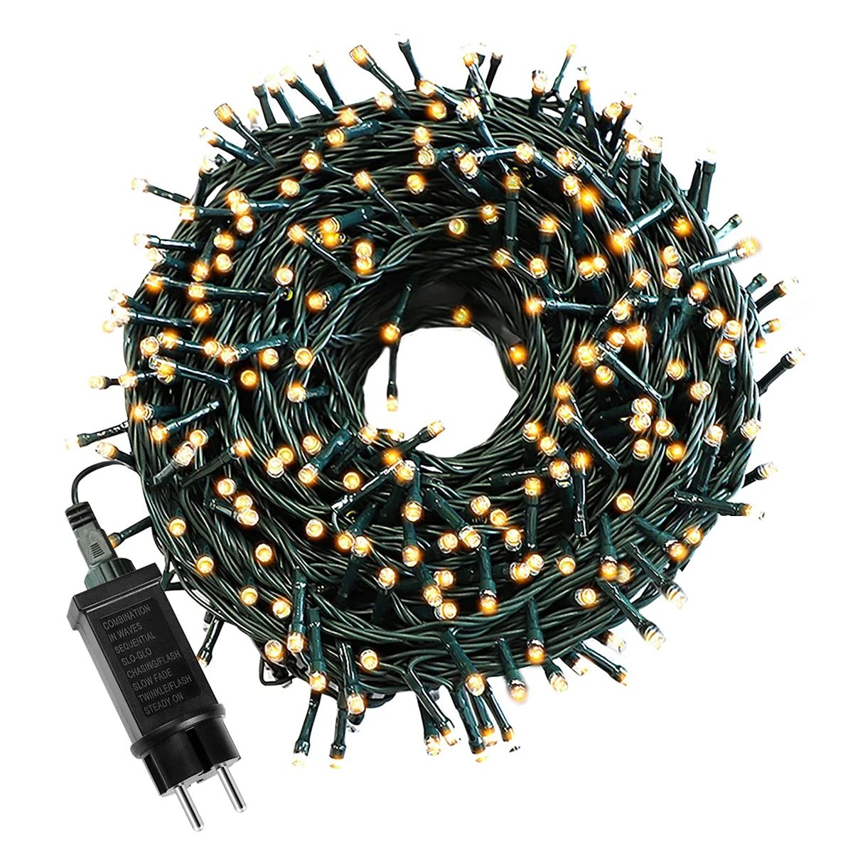 110 V 220 V Decorative LED String Fairy Lights 164 Ft 328 Ft Outdoor Holiday Garland white 32.81ft + 100 Leds