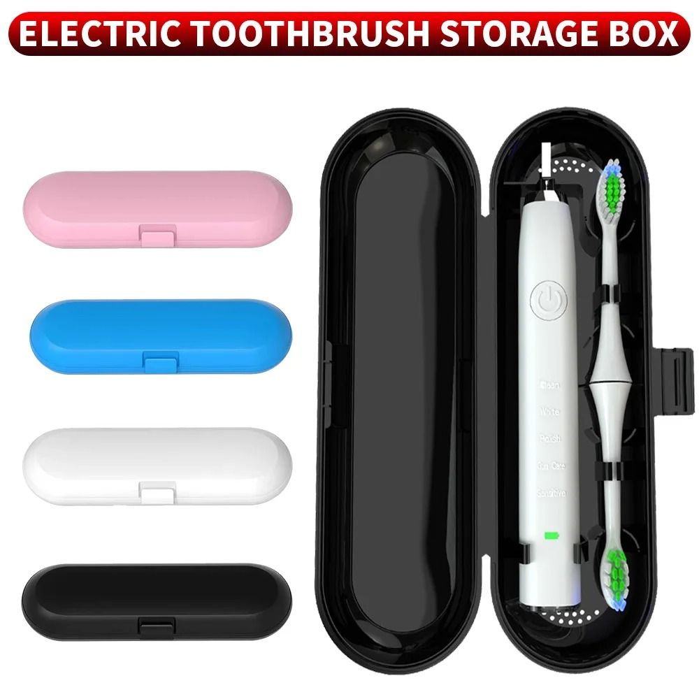 Universal Electric Toothbrush Travel Case Portable Storage For Oral B, Philips & More pink
