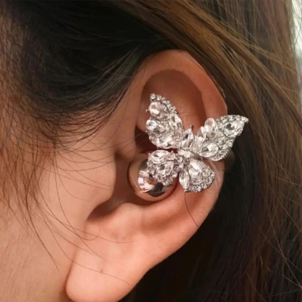Rhinestone Earbud Clip Decoration h