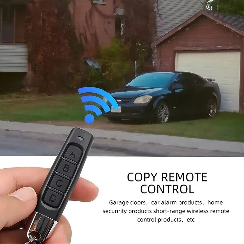 High Security 4 CH Universal Garage Door Opener And 433Mhz Learning Code Remote Duplicator blue Grey