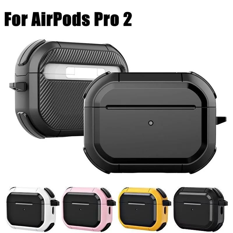 Shockproof Protective AirPods Case With Keychain Clip For AirPods Pro 2 1 And AirPods 1 2 3 yellow for Airpods Pro 2