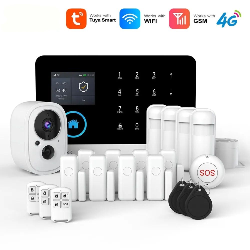 Smart Home Security System WiFi & 4G Wireless Alarm Kit With App Control 2g K