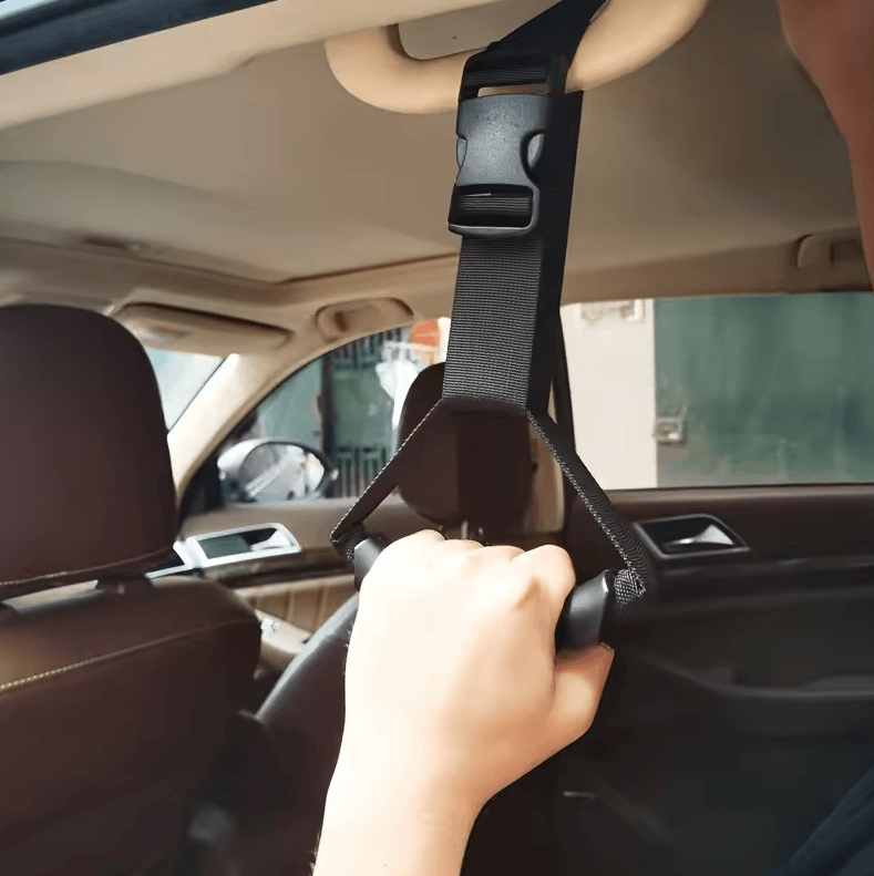 Adjustable Car Door Handle Assist Strap Ergonomic Grip For Elderly & Disabled 1pc