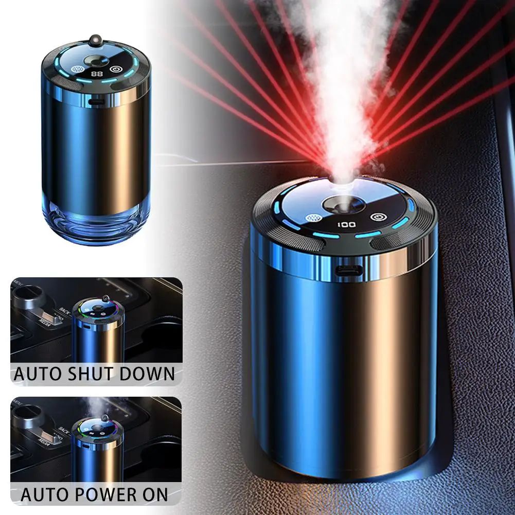 Rechargeable Car Aroma Diffuser With Ambient Light | Quiet Car Air Freshener Diffuser Ornament e