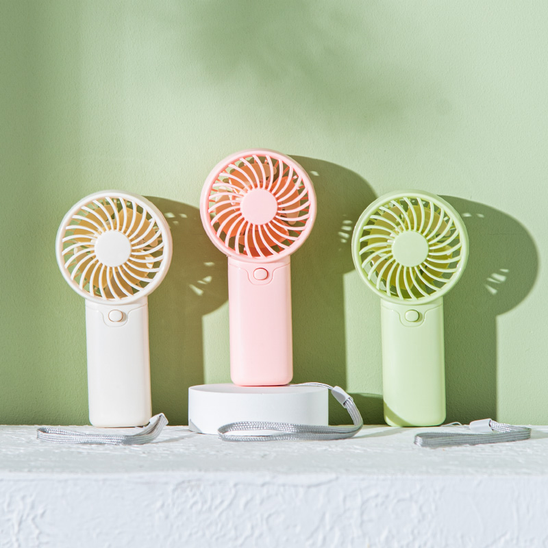 Lightweight Portable Handheld Mini Fan Small Electric Fan Cute Pocket Size Low Noise Outdoor Student Gift Handy Fan green