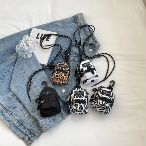 Ladies Fashion Coin Purse Shoulder Bag Compact Organizer For Daily Commuting cow Print