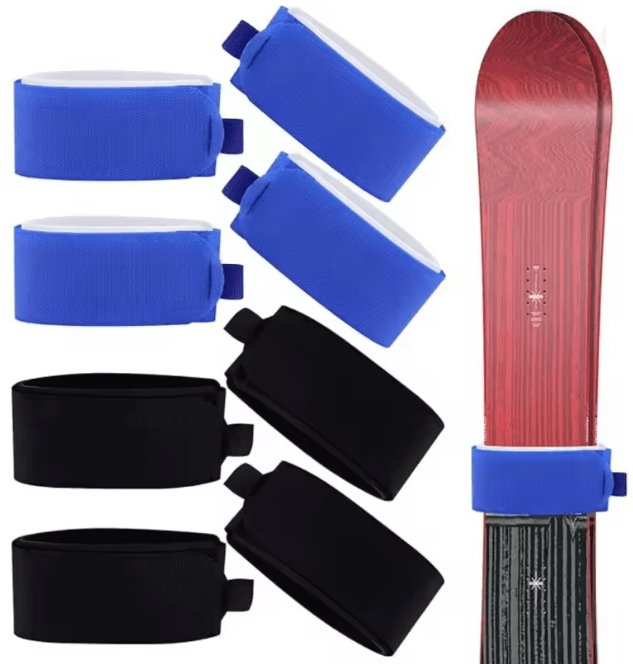 Adjustable Snowboard Straps With Protective Pads For Easy Carry And Storage h