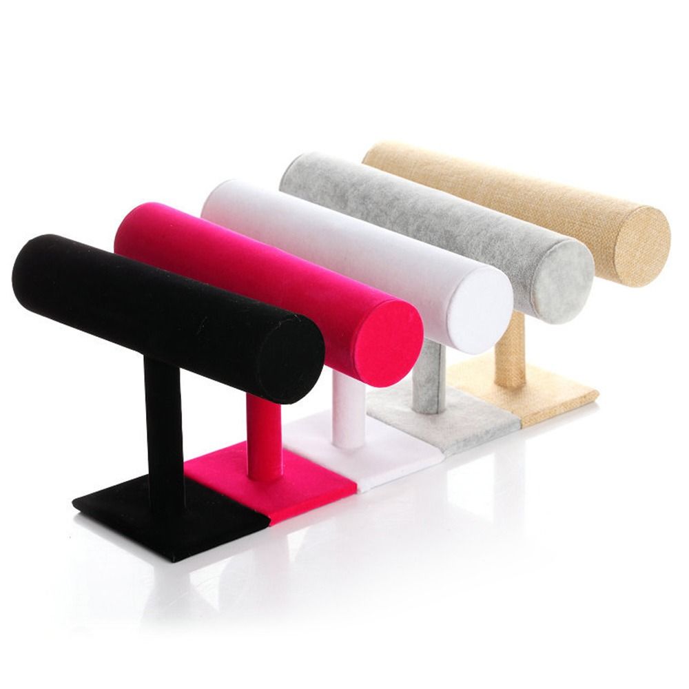 Velvet Bracelet Chain Watch Display Rack Jewelry Organizer, Hard Jewelry Display Stand Holder 04