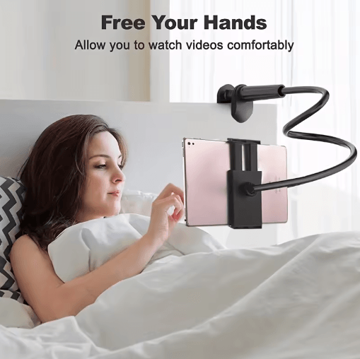 Lazy Bedside Desktop Phone And Tablet Stand Adjustable Holder For IPhone IPad And More white