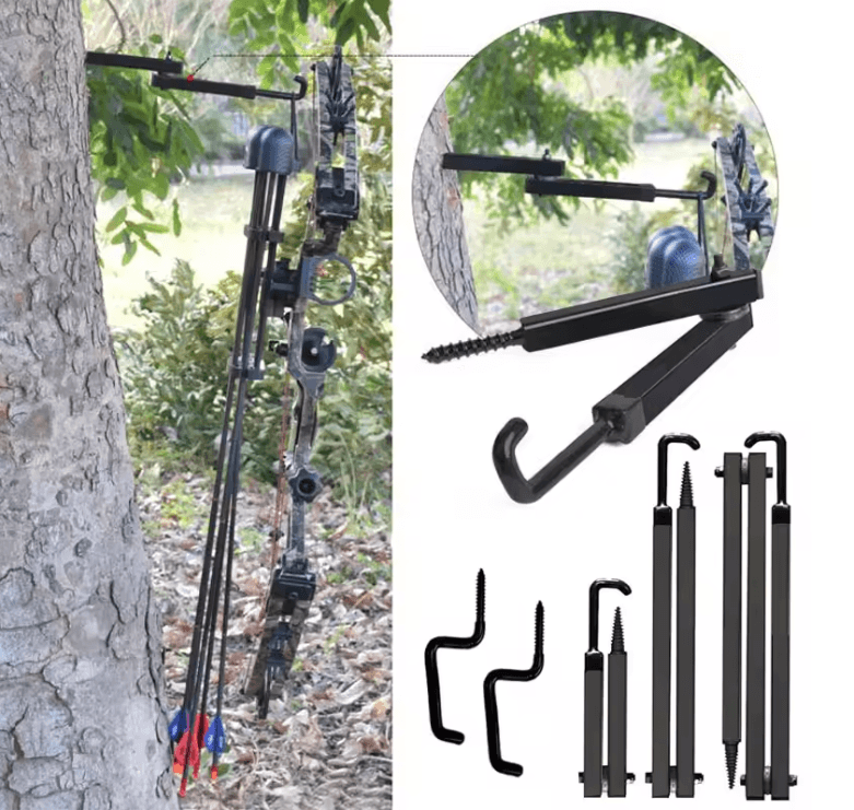 Tree Stand Bow Hanger Folding Bow Holder Hook For Hunting And Archery e