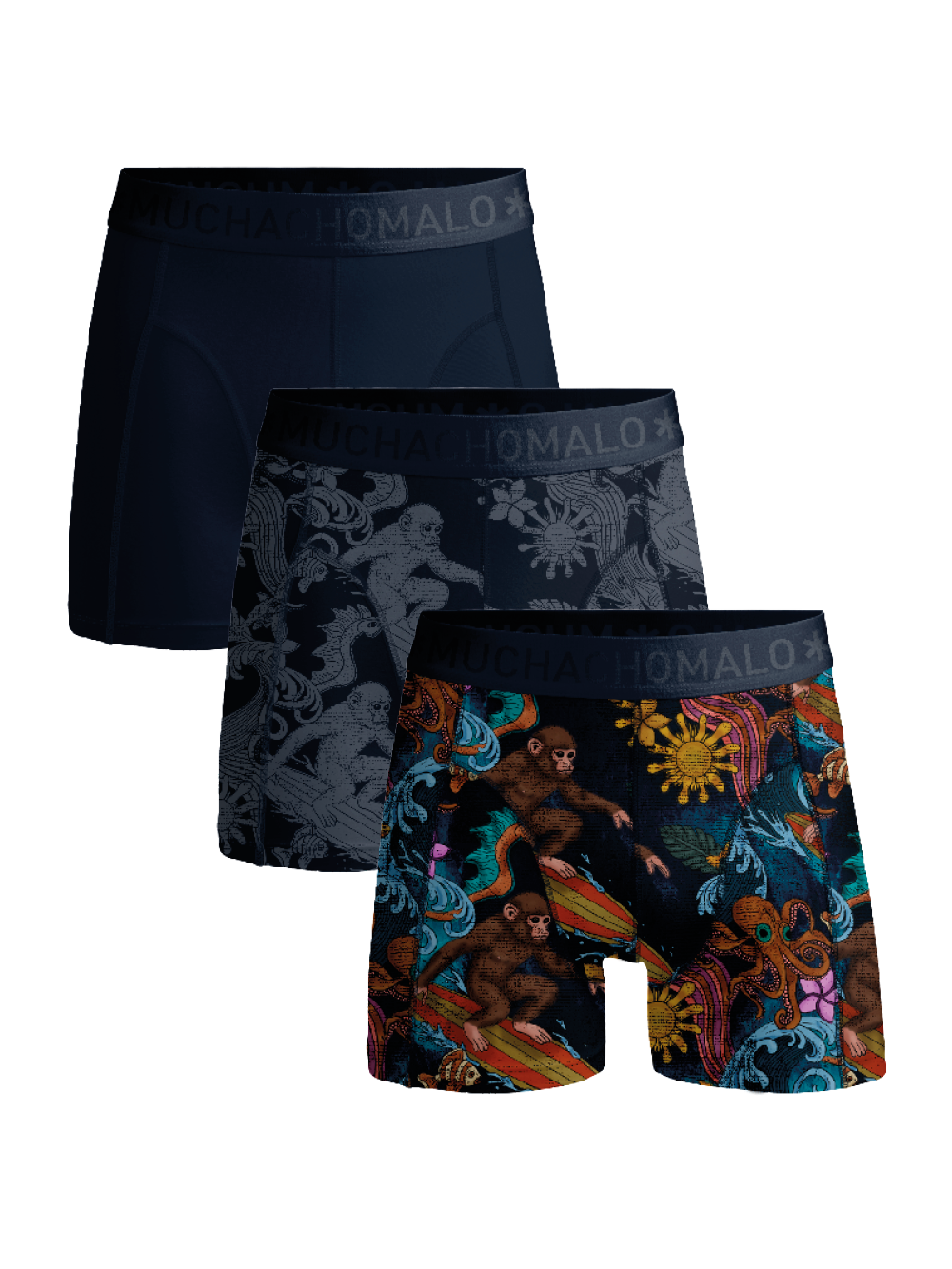 Muchachomalo Herren Boxer Shorts - 3er Pack - Herren Unterwäsche Image