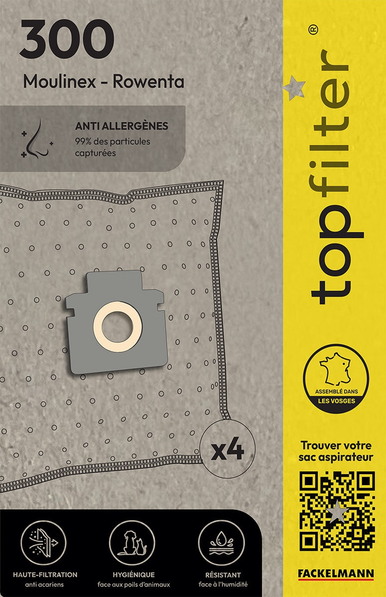 Top Filter 4er-Pack Hoover TopFilter Premium Staubsaugerbeutel Image