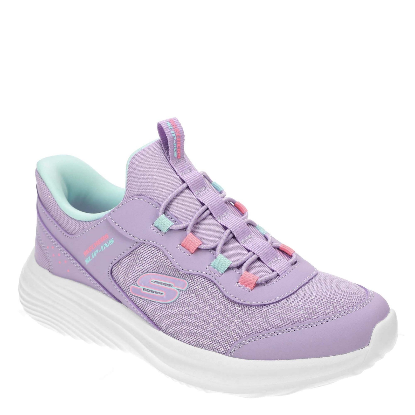 Skechers Slip-ins: Bounder Pro 303690L - Girls 1 Youth Purple Sneaker Medium