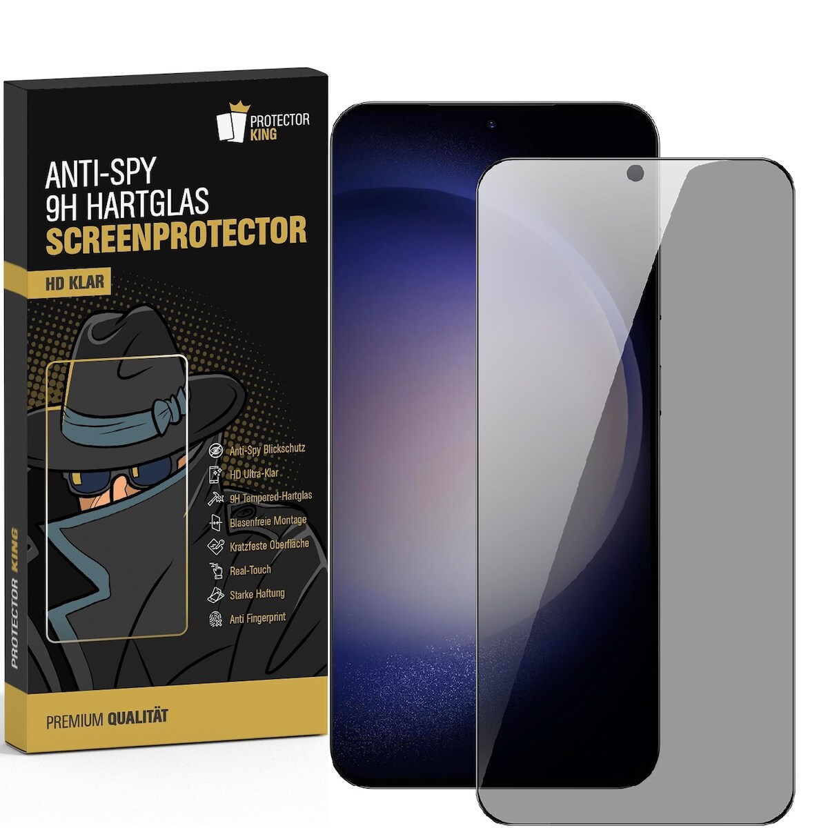 1x Blickschutz 9H Panzerglas für Samsung Galaxy A37 5G Anti-Spy Sichtschutz Privacy Displayschutz Schutzglas Tempered Screen Protector Image