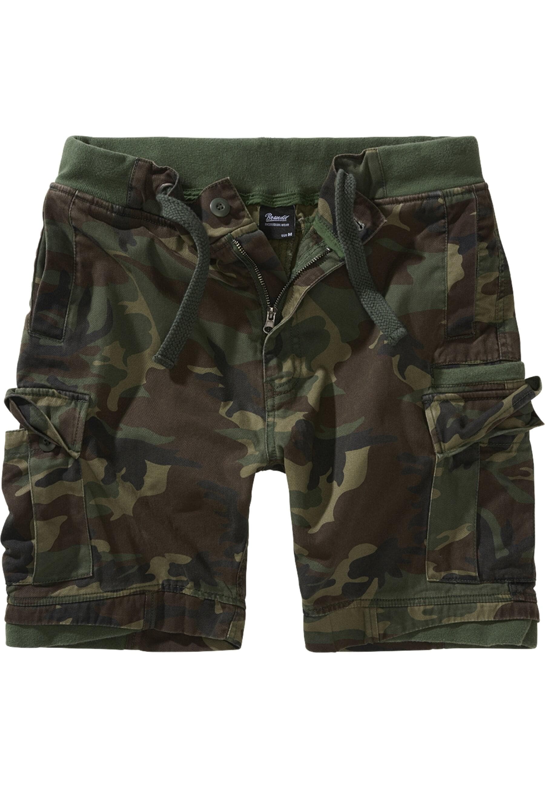 Stoffhose BRANDIT "Brandit Herren Packham Vintage Shorts", Herren, Gr. S, US-Größen, woodland, 100% Baumwolle, unifarben, normal, Hosen Stoffhose