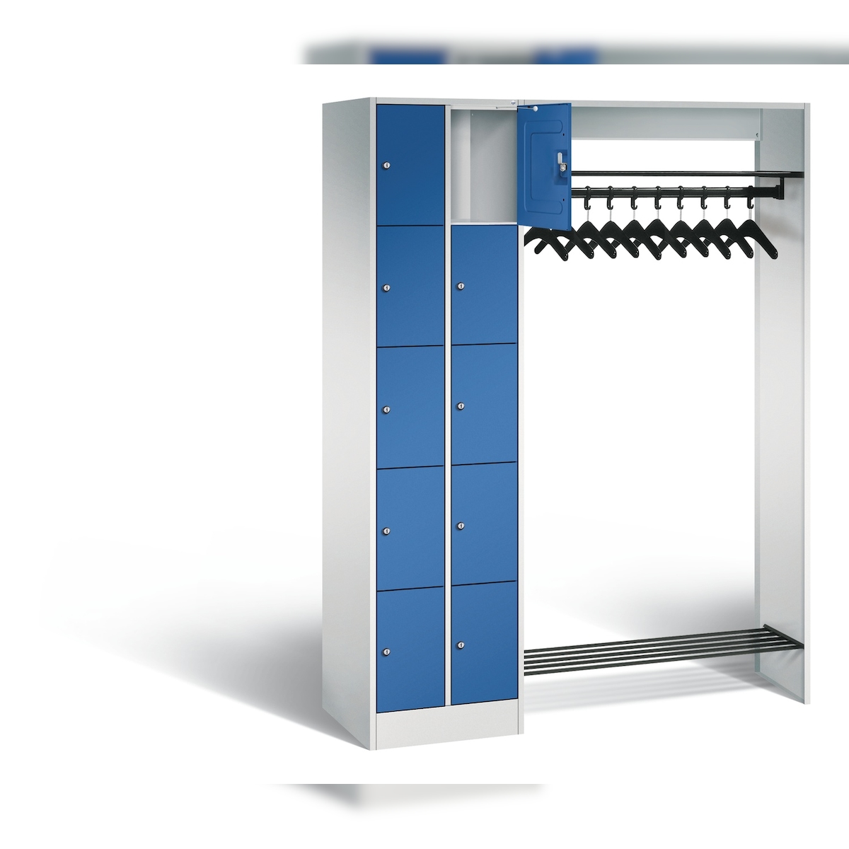 C+P Offene Garderobe Serie 8070, H1950xB1410xT480mm Image