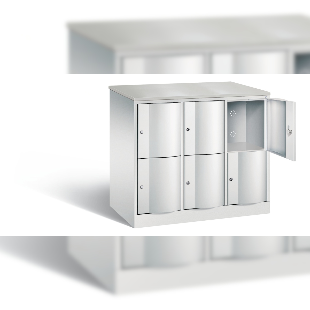 C+P XL-Schließfachschrank Resisto, H1077xB1148xT640mm Image