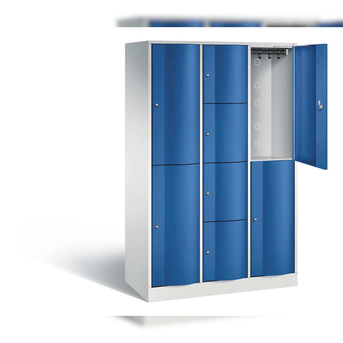 C+P Kombi-Schließfachschrank Resisto, H1950xB1148xT540mm Image