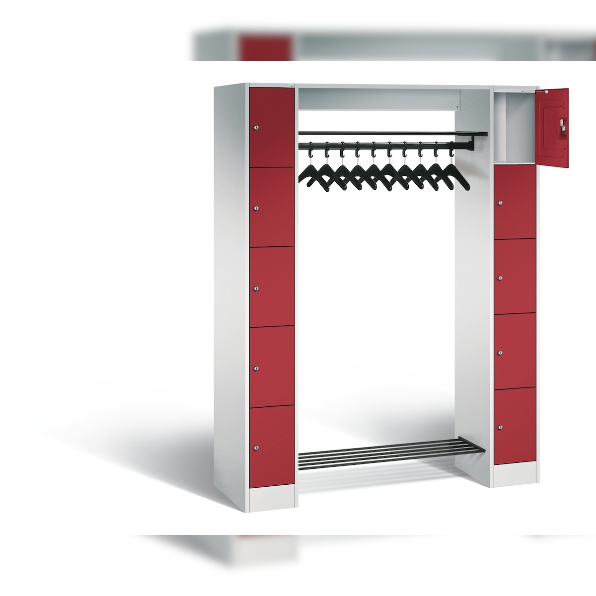 C+P Offene Garderobe Serie 8070, H1950xB1430xT480mm Image
