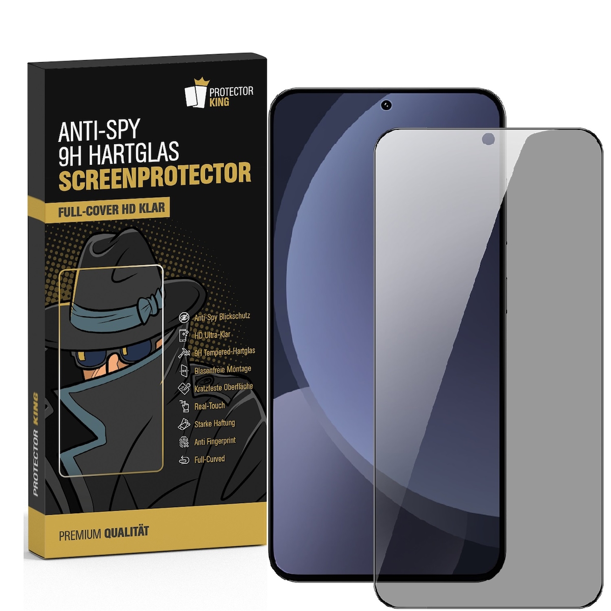 4x Blickschutz 9H Panzerglas für Samsung Galaxy A57 5G Full-Screen Anti-Spy Privacy Sichtschutz Displayschutz Schutzglas Tempered Screen-Protector