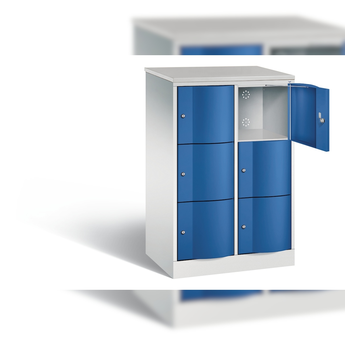 C+P Schließfachschrank Resisto, H1255xB772xT540mm Image