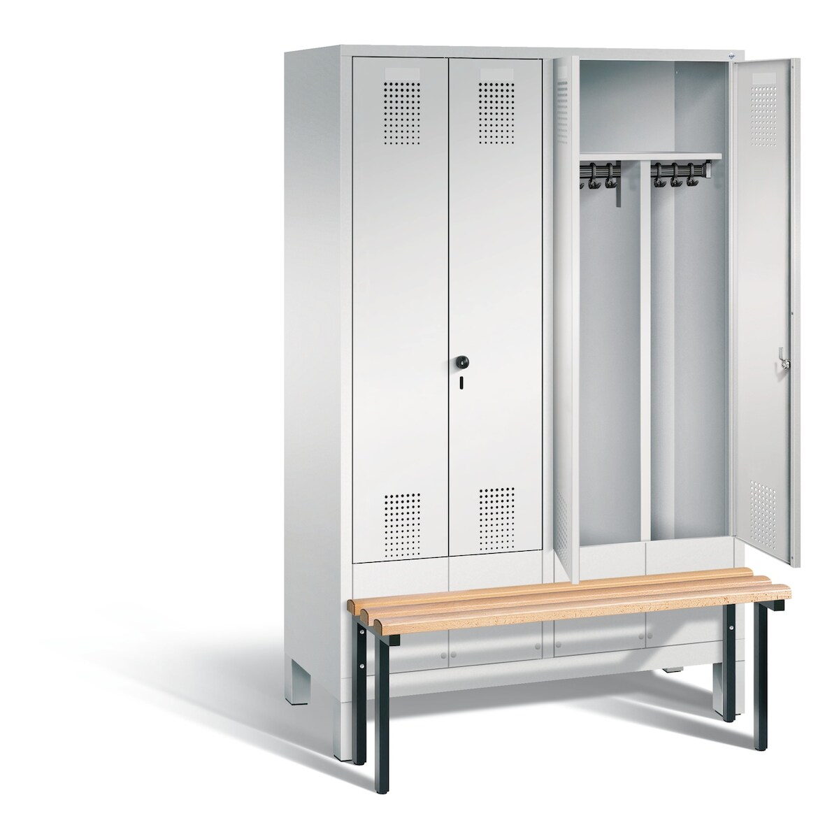 C+P Schwarz-Weiss-Spind Evolo, H1850xB1190xT815mm Image