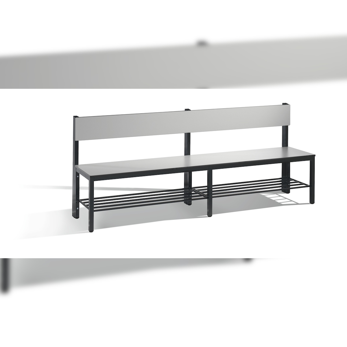 C+P Sitzbank mit Rückenlehne, Basic Plus, H796xB1960xT407mm Image