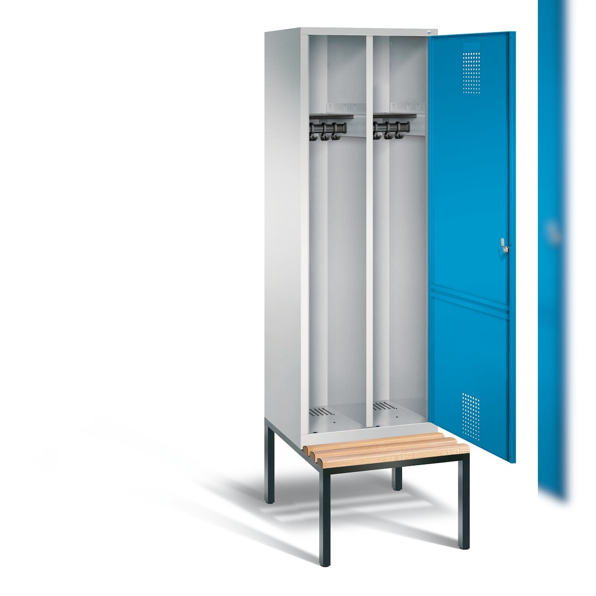 C+P Schwarz-Weiss-Spind Evolo, H2090xB610xT500mm Image