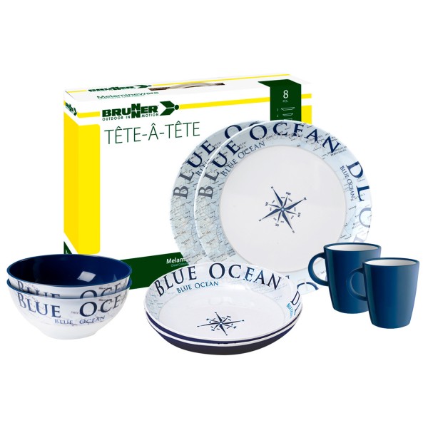 Brunner - Set Tête-À-Tête - Geschirr-Set Gr One Size weiß