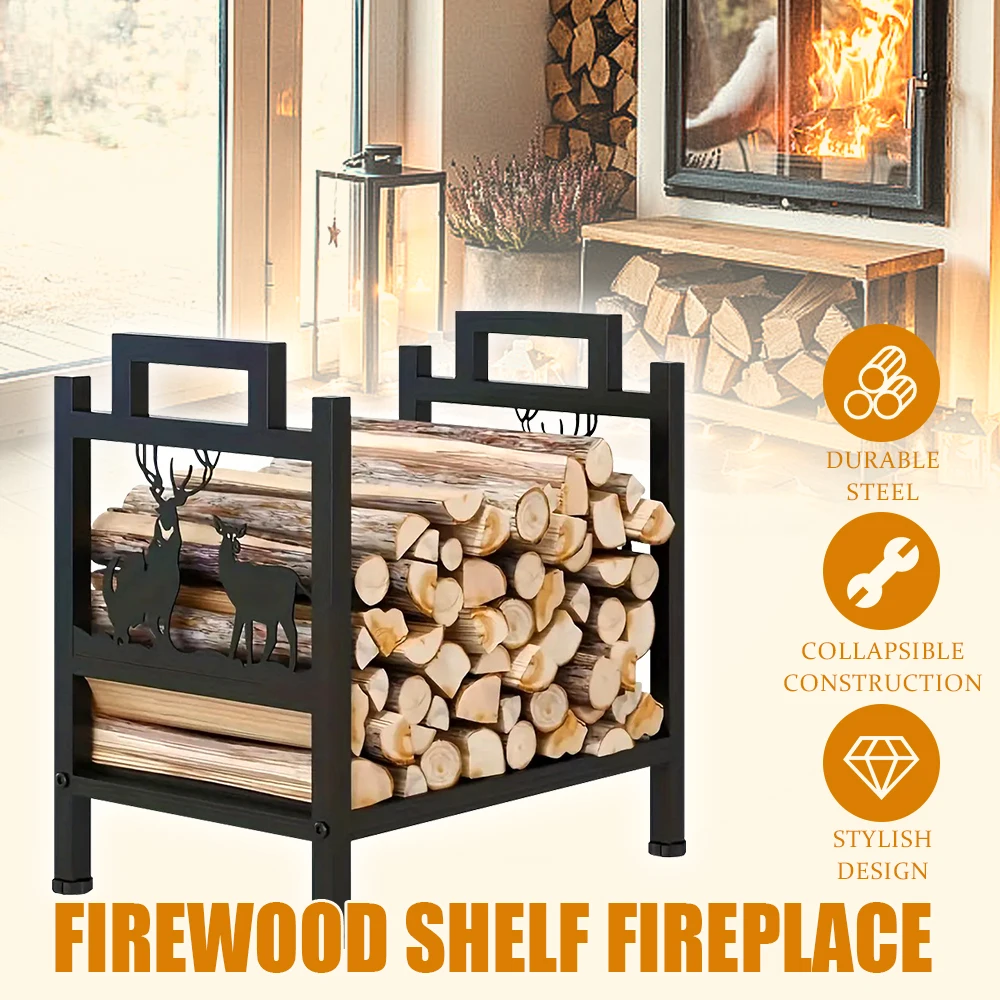 42*30*42CM Kamin Holz Rack Holz Lagerung Rack Regale Rack Holz Lagerung Kamin Utensilien Zubehör Indoor outdoor Rack