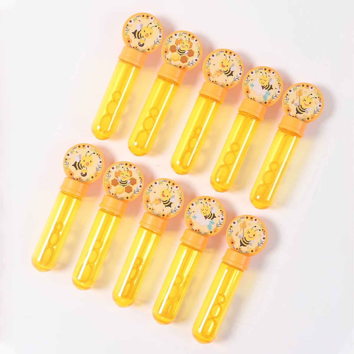 10 Stück Sweet Bee Theme Bubble Tube Seifenflasche Kindergeburtstag Gastgeschenke Partygeschenke für Gäste Kreative Kinderspielzeuggeschenke Image