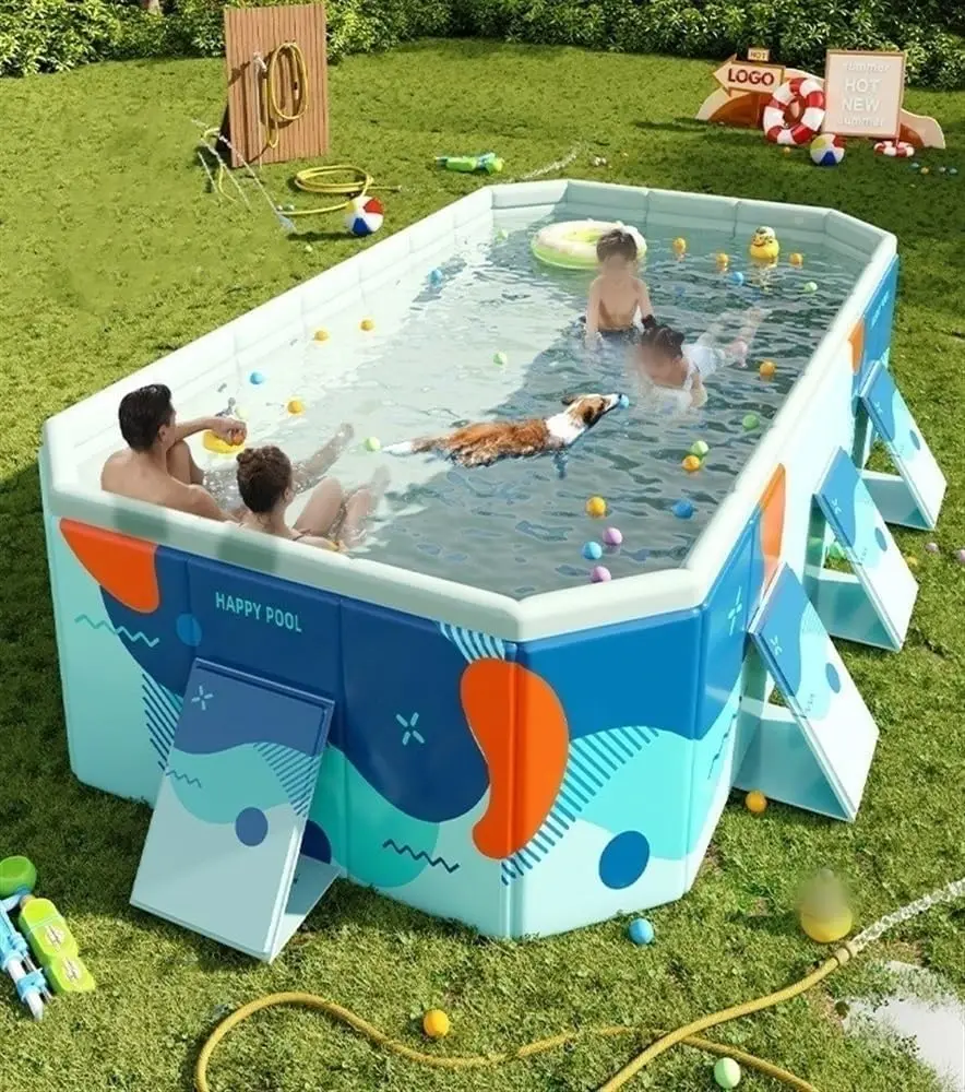 Piscine pliable, piscine non gonflable, coque en plastique rigide, piscine portable, piscine pour chien, piscines pour la cour et le jardin